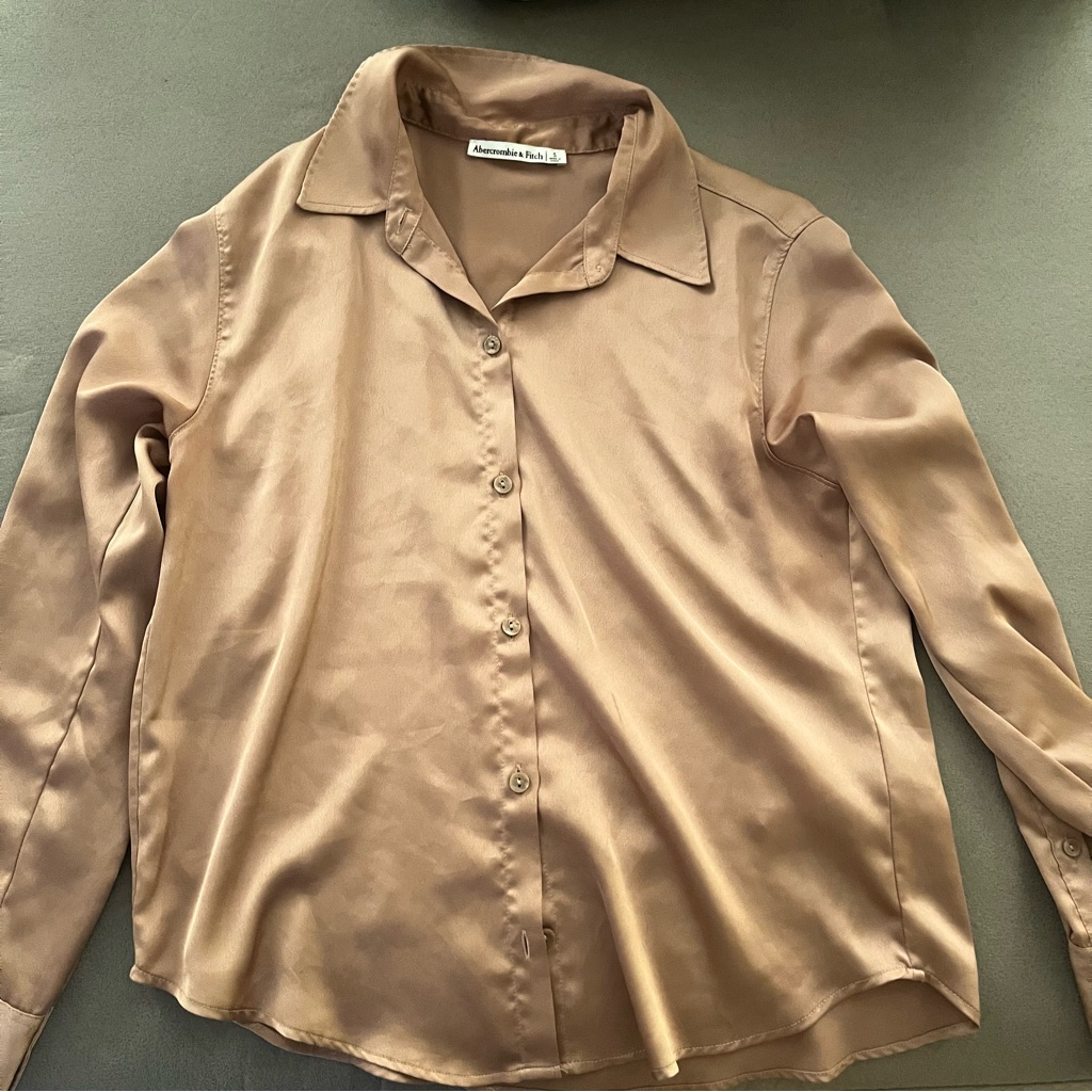A&F Satin Button Down